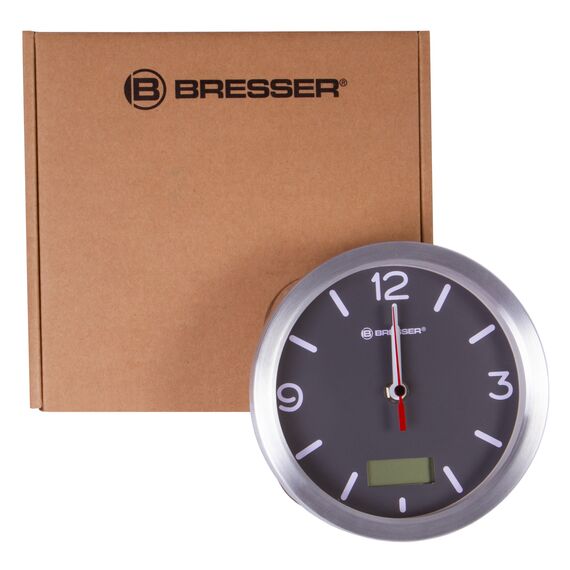 Часы Bresser MyTime Thermo/Hygro Bath, водонепроницаемые, серые, фото , изображение 6