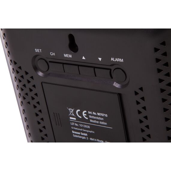 Метеостанция Bresser National Geographic VA с цветным дисплеем и тремя черными датчиками, фото , изображение 7