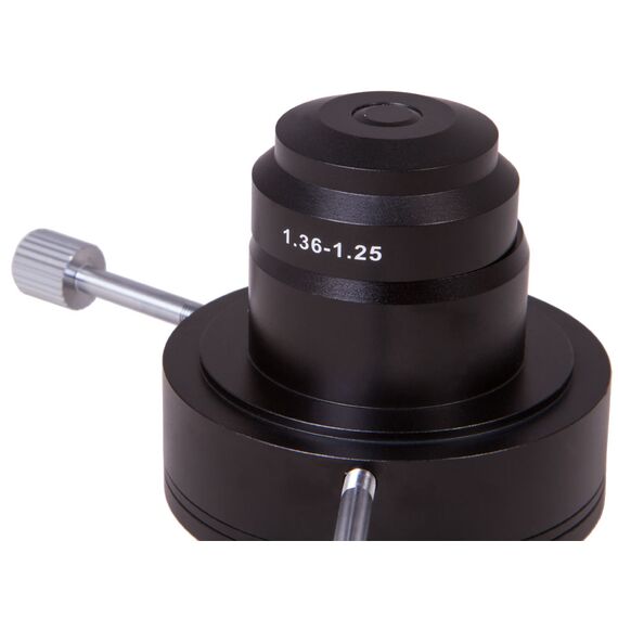 Конденсор темного поля А 1,36–1,25 Levenhuk MED (масляная иммерсия), фото , изображение 3