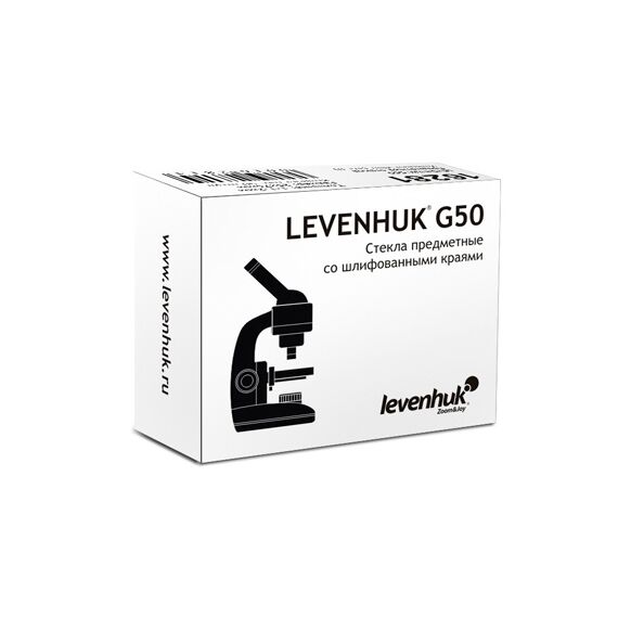 Стекла предметные Levenhuk G50, 50 шт., фото 