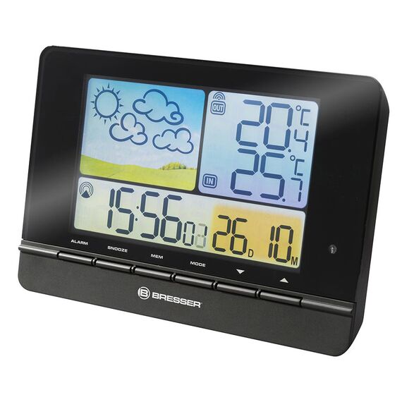 Метеостанция Bresser MeteoTrend Colour с радиоуправлением, черная, фото 