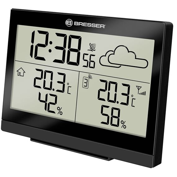 Метеостанция Bresser TemeoTrend LG с радиоуправлением, черная, фото 