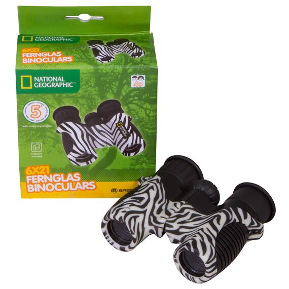 Бинокль детский Bresser National Geographic 6x21 «Зебра», фото , изображение 8