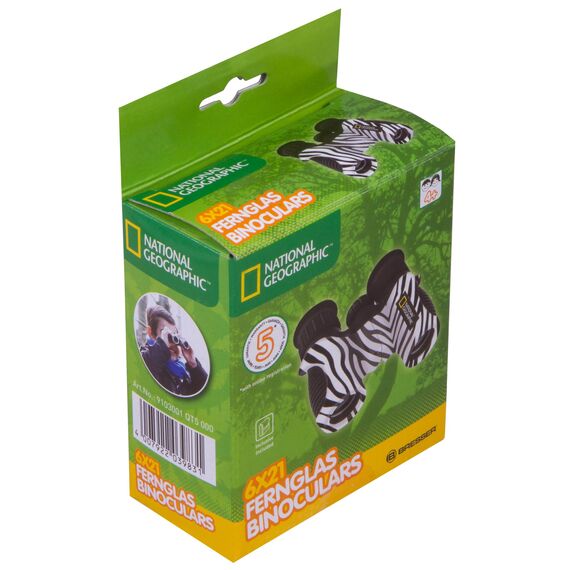 Бинокль детский Bresser National Geographic 6x21 «Зебра», фото , изображение 9