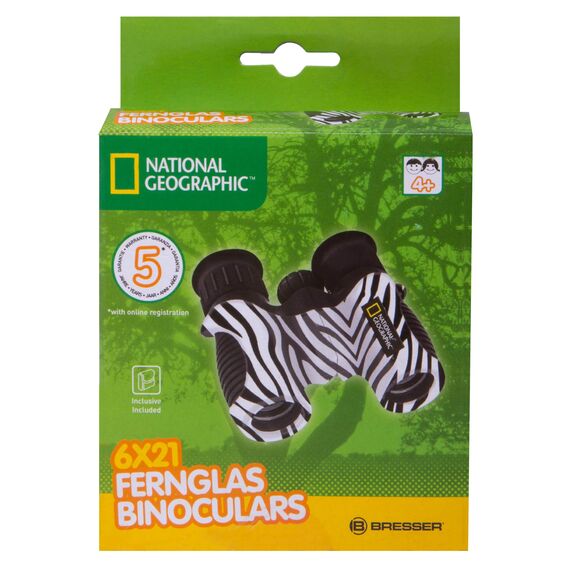 Бинокль детский Bresser National Geographic 6x21 «Зебра», фото , изображение 10