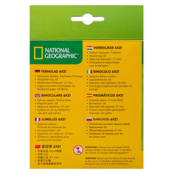 Бинокль детский Bresser National Geographic 6x21 «Зебра», фото , изображение 11