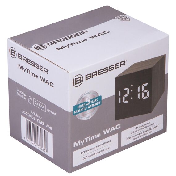 Часы настольные Bresser MyTime WAC, черные, фото , изображение 8