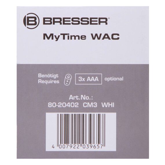 Часы настольные Bresser MyTime WAC, черные, фото , изображение 12
