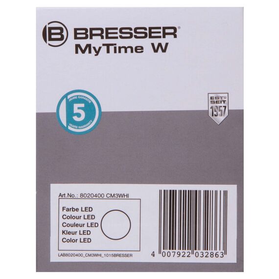 Часы настольные Bresser MyTime W Color LED, черные, фото , изображение 14