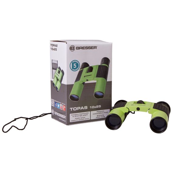 Бинокль Bresser Topas 10x25 Green, фото , изображение 7