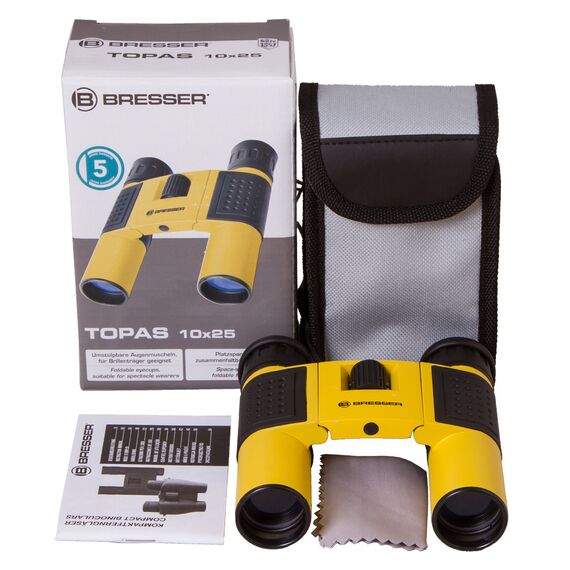 Бинокль Bresser Topas 10x25 Yellow, фото , изображение 6